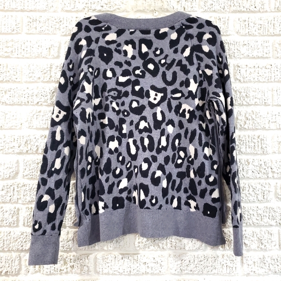 Stella & Dot Leopard Side Button Sweater - Picture 3 of 6